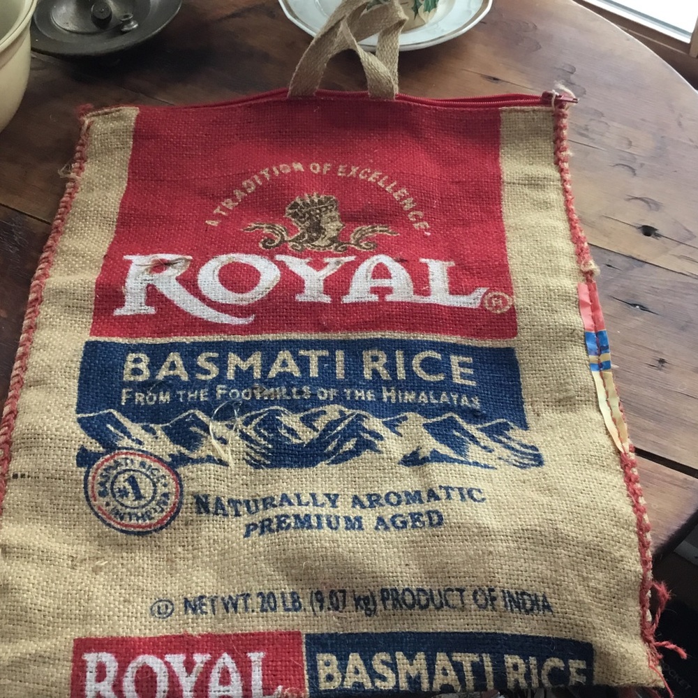 Royal Basmati Rice Burlap Bag